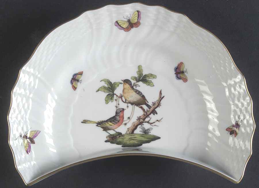 Rothschild Bird (RO) Crescent Salad Plate by Herend-1