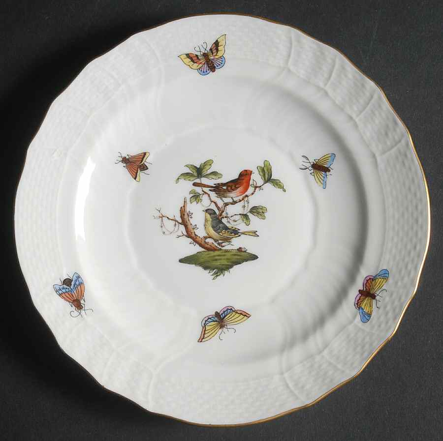 Rothschild Bird (RO) Bread & Butter Plate by Herend-1