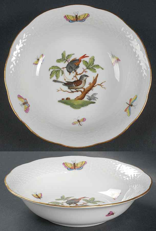 Rothschild Bird (RO) Oatmeal Bowl by Herend-1