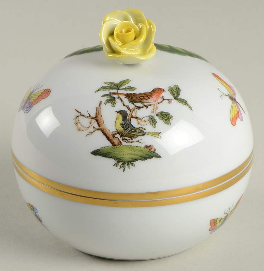 Rothschild Bird (RO) 3" Round Box & Lid by Herend-1