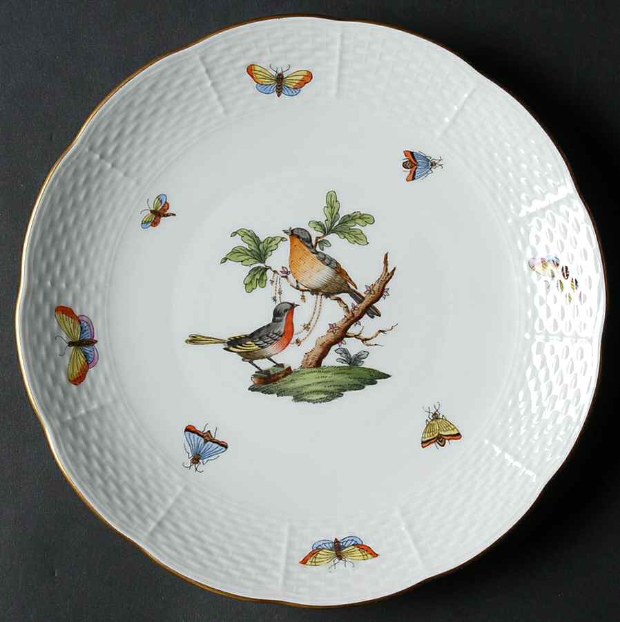 Rothschild Bird (RO) Dessert/Pie Plate by Herend-1