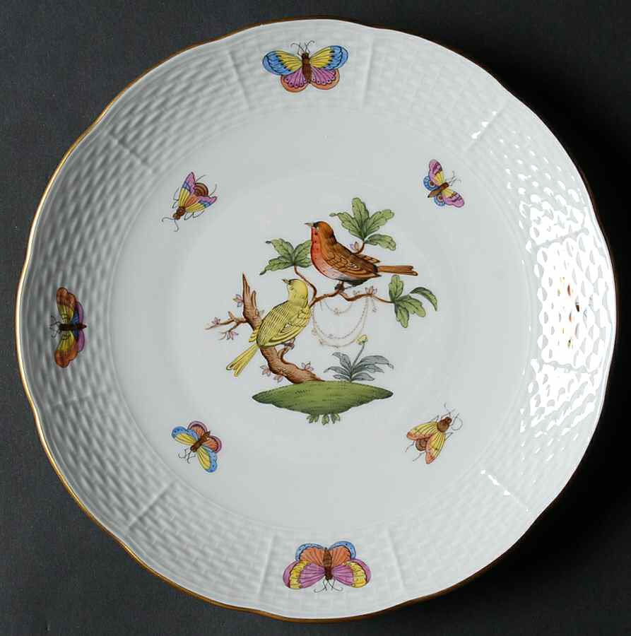 Rothschild Bird (RO) Dessert/Pie Plate by Herend-1