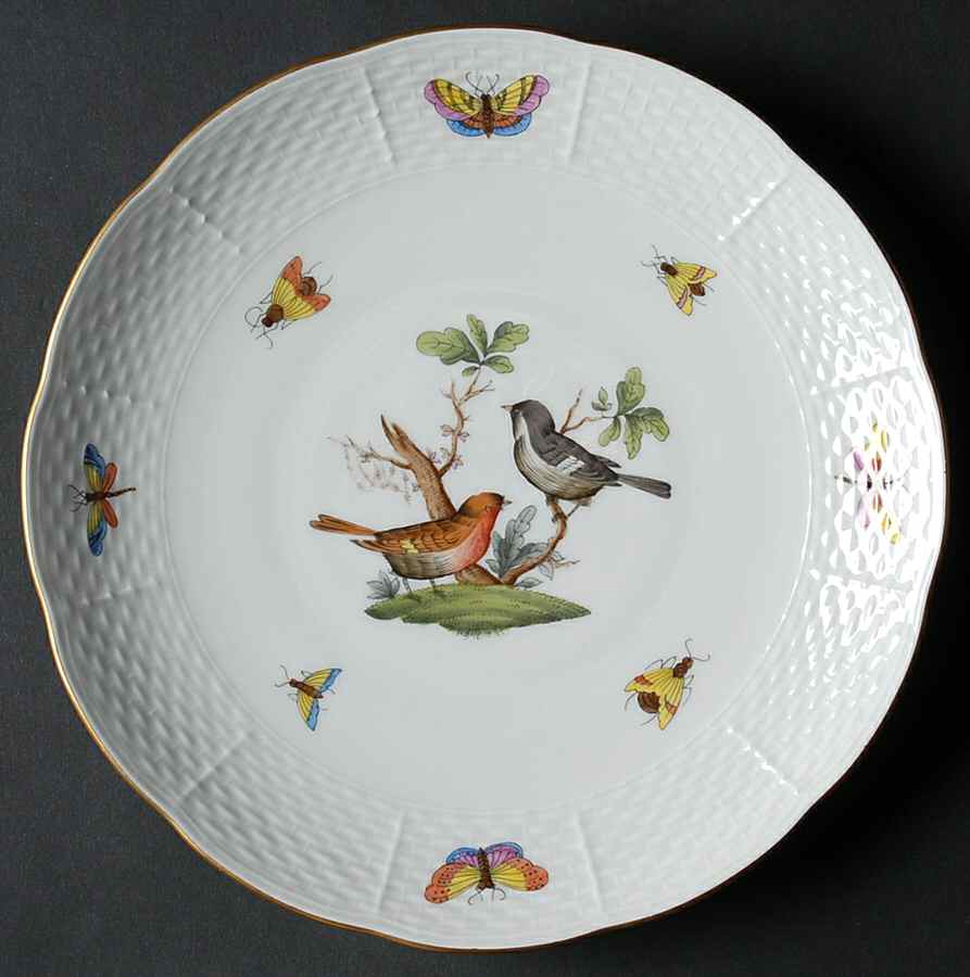 Rothschild Bird (RO) Dessert/Pie Plate by Herend-1