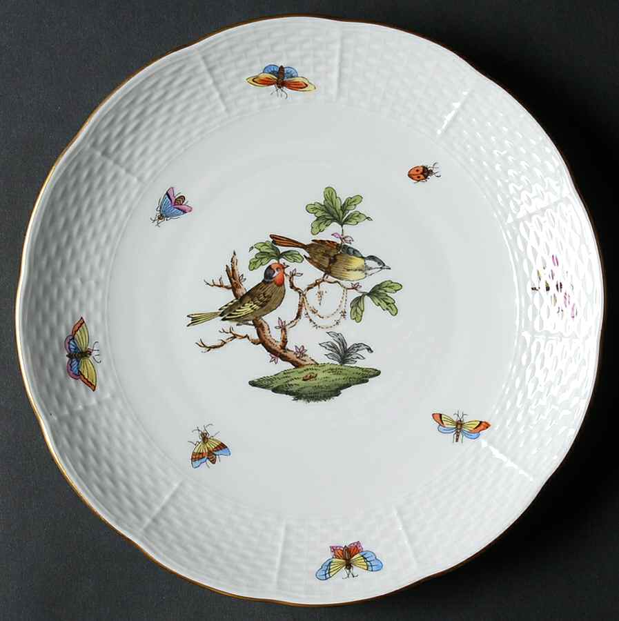 Rothschild Bird (RO) Dessert/Pie Plate by Herend-1
