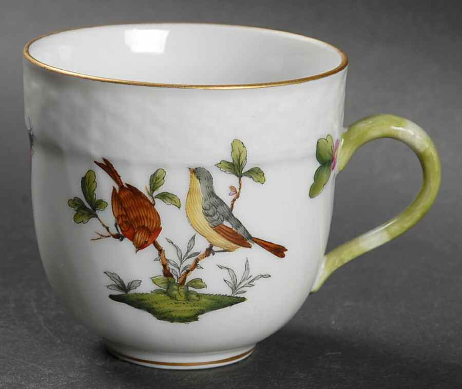 Rothschild Bird (RO) Flat Demitasse Cup by Herend-1