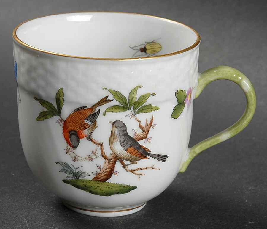 Rothschild Bird (RO) Flat Demitasse Cup by Herend-1