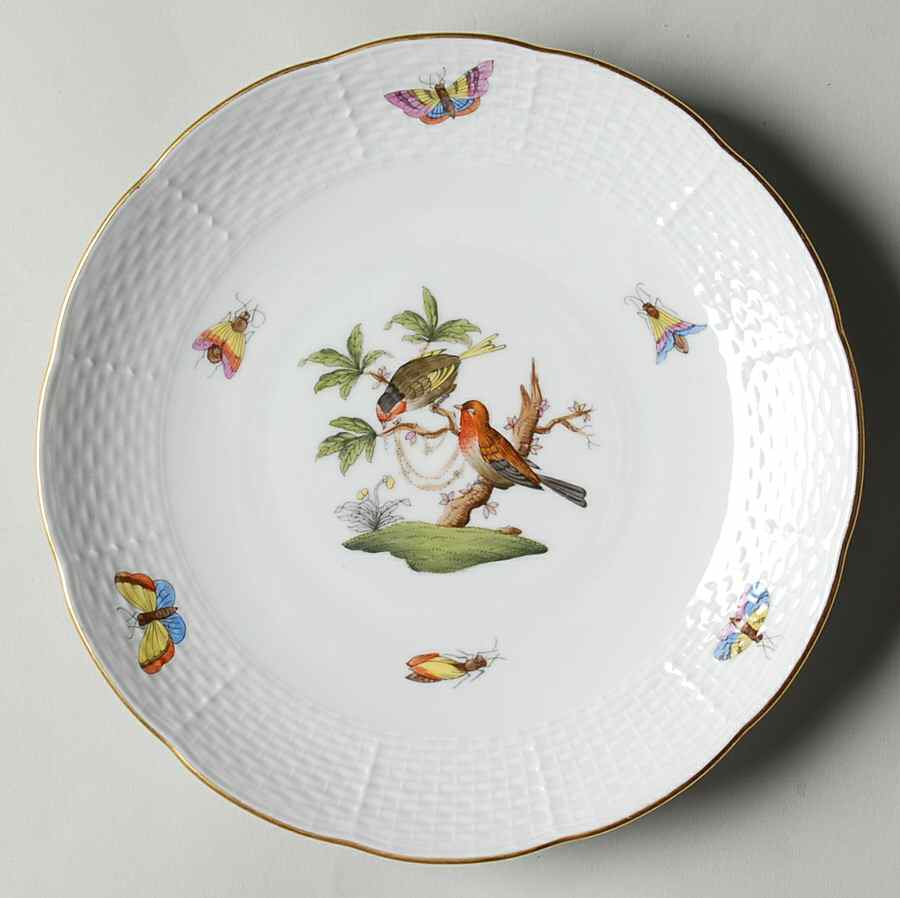 Rothschild Bird (RO) Dessert/Pie Plate by Herend-1