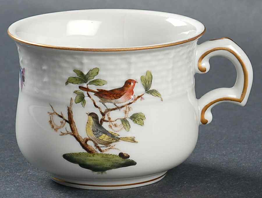Rothschild Bird (RO) Pot de Creme (2 Pc)-Base Only by Herend-1