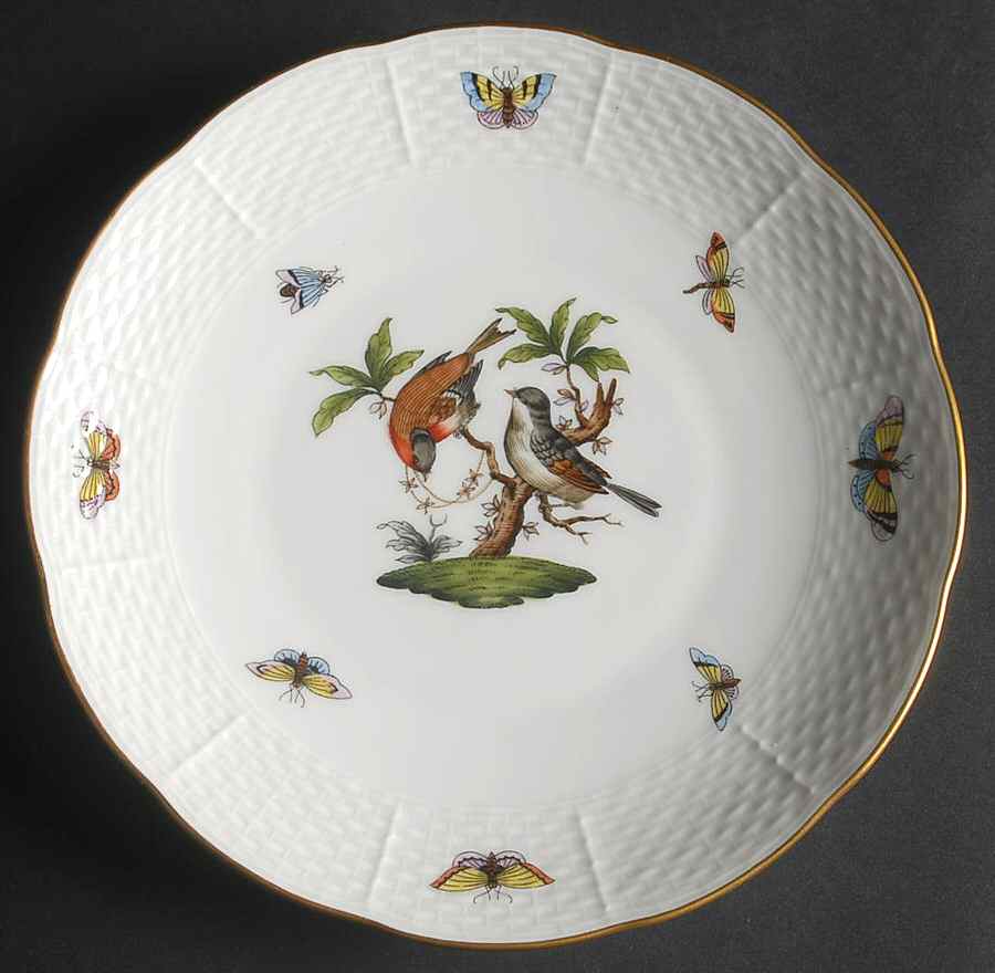 Rothschild Bird (RO) Dessert/Pie Plate by Herend-1