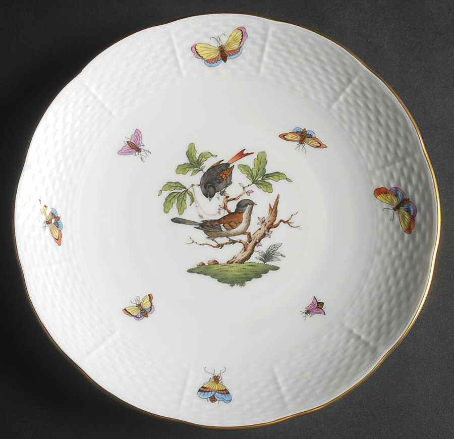 Rothschild Bird (RO) Dessert/Pie Plate by Herend-1