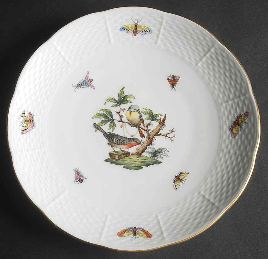 Rothschild Bird (RO) Dessert/Pie Plate by Herend-1