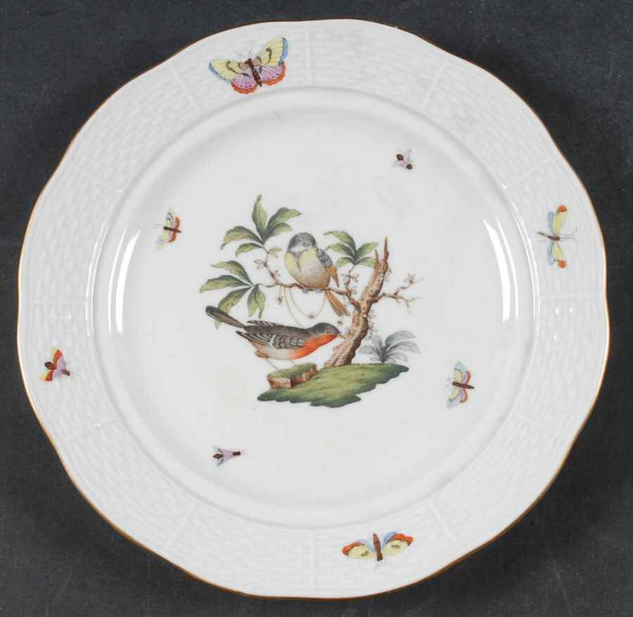 Rothschild Bird (RO) Lid for Muffin Dish by Herend-1