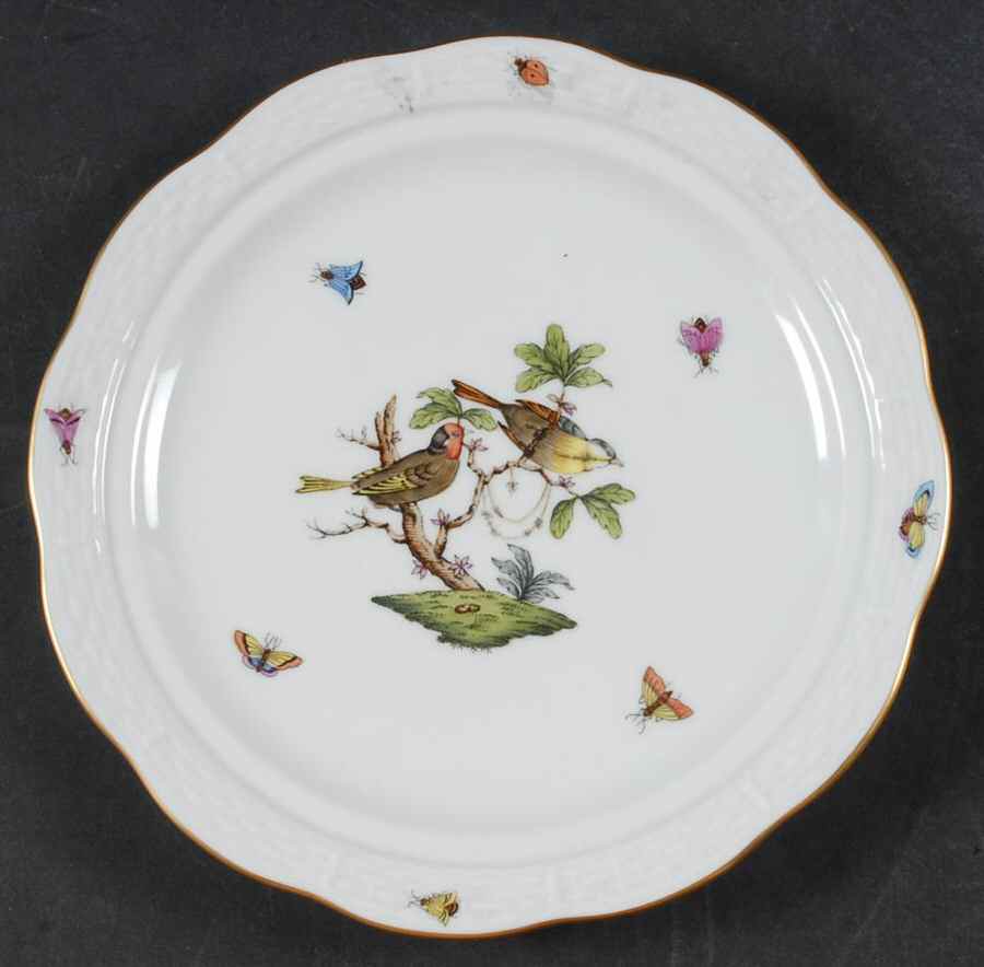 Rothschild Bird (RO) Muffin Dish No Lid by Herend-1