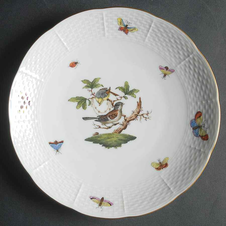 Rothschild Bird (RO) Dessert/Pie Plate by Herend-1