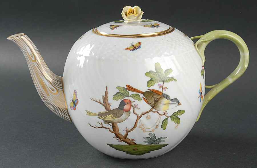 Rothschild Bird (RO) Teapot & Lid by Herend-1