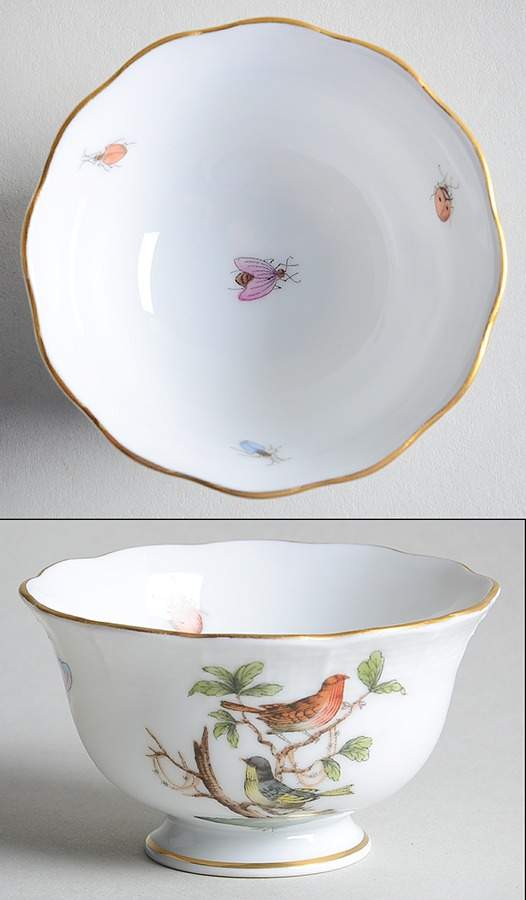 Rothschild Bird (RO) Individual Open Sugar Bowl by Herend-1