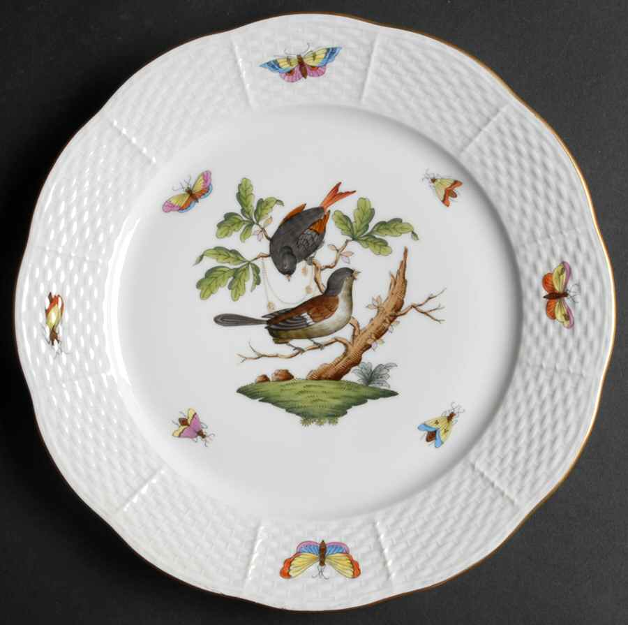 Rothschild Bird (RO) Luncheon Plate by Herend-1