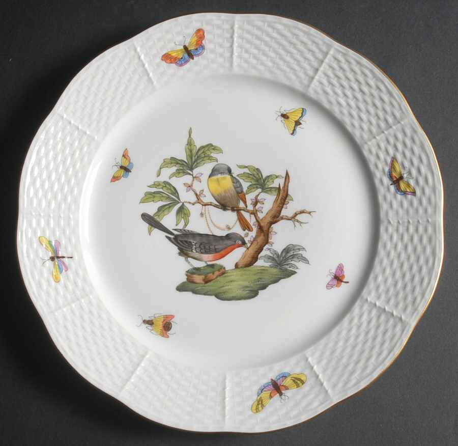 Rothschild Bird (RO) Luncheon Plate by Herend-1