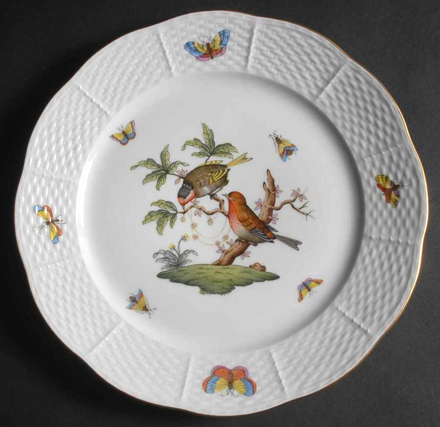 Rothschild Bird (RO) Luncheon Plate by Herend-1