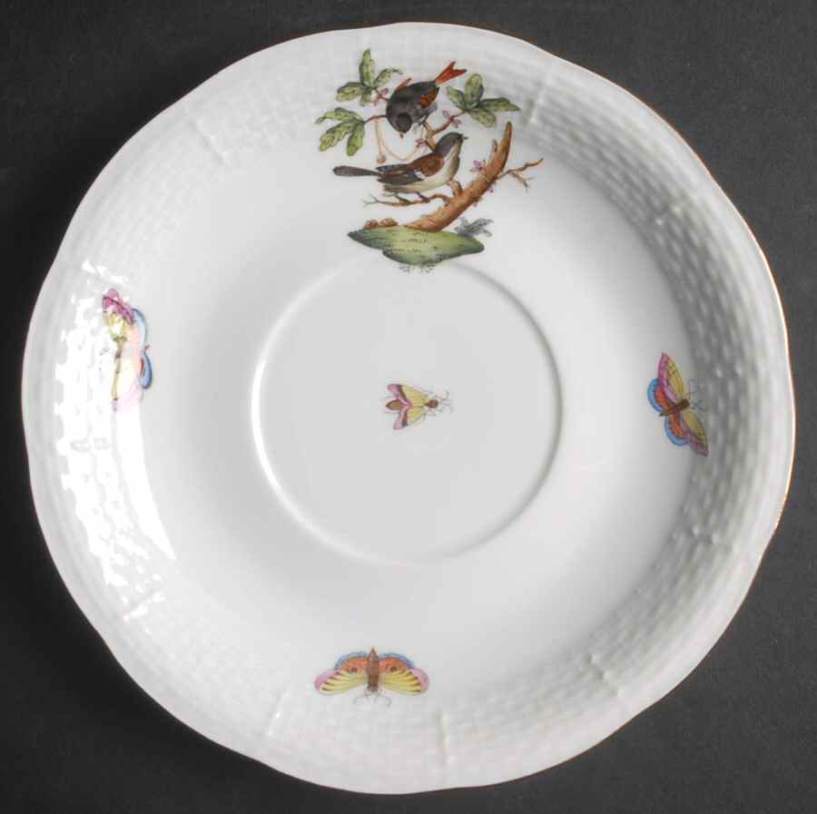 Rothschild Bird (RO) Saucer for Footed Cream Soup Bowl by Herend-1