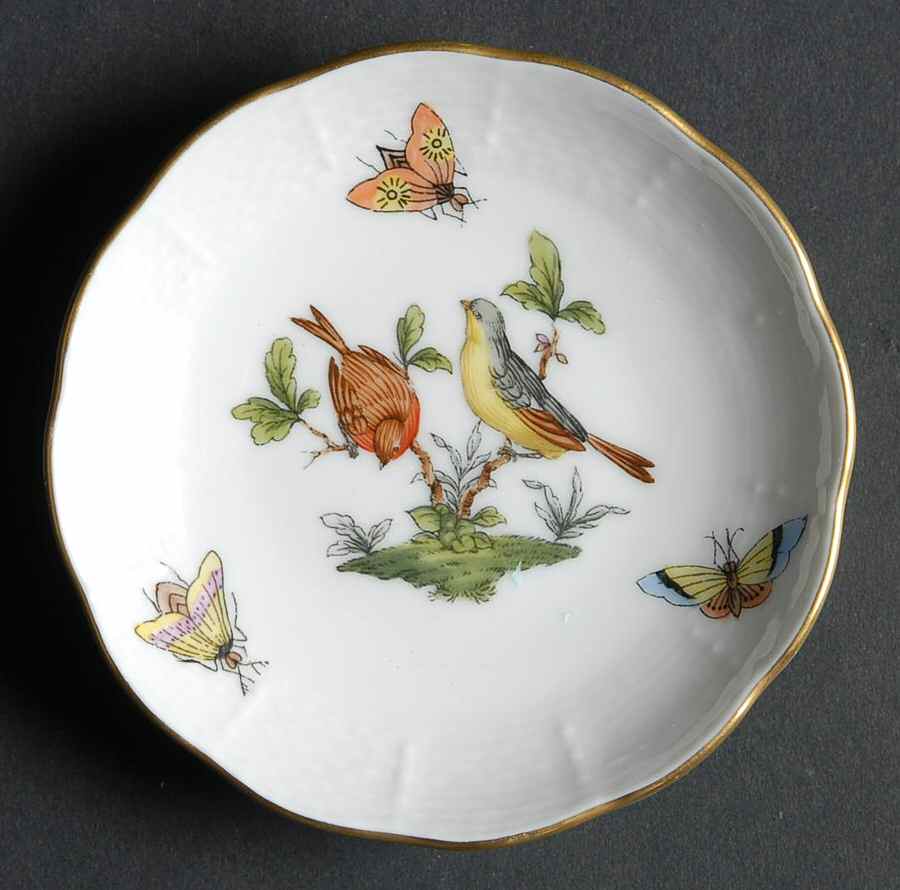 Rothschild Bird (RO) Butter Pat by Herend-1