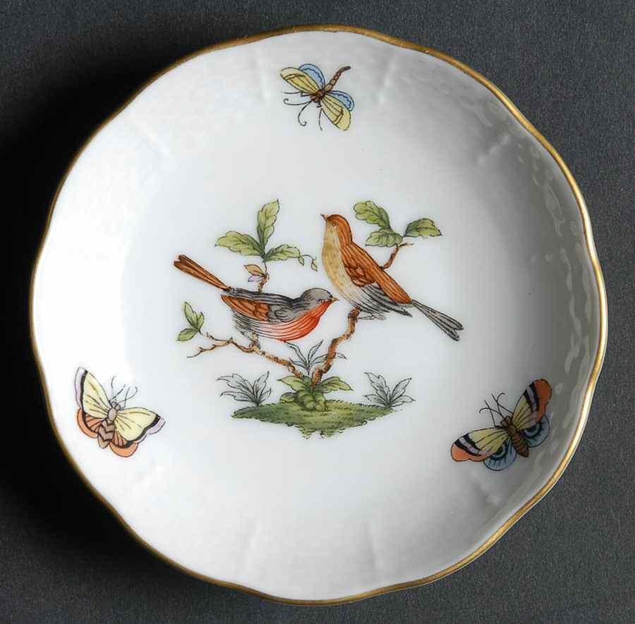 Rothschild Bird (RO) Butter Pat by Herend-1