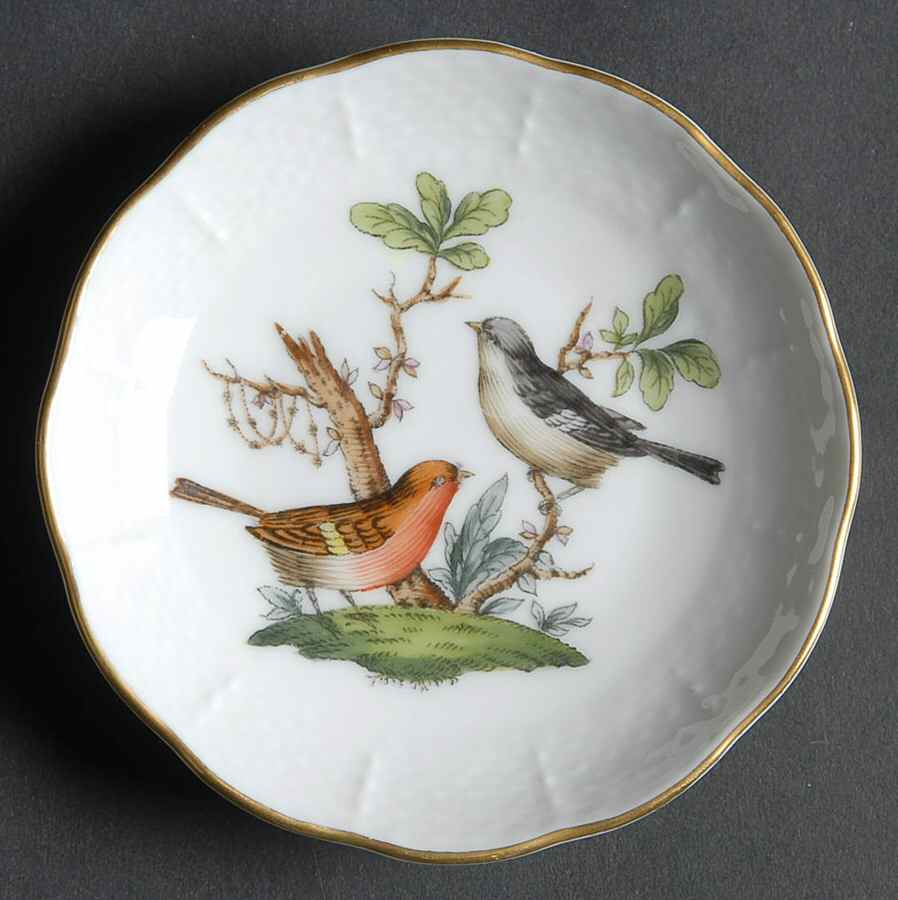 Rothschild Bird (RO) Butter Pat by Herend-1