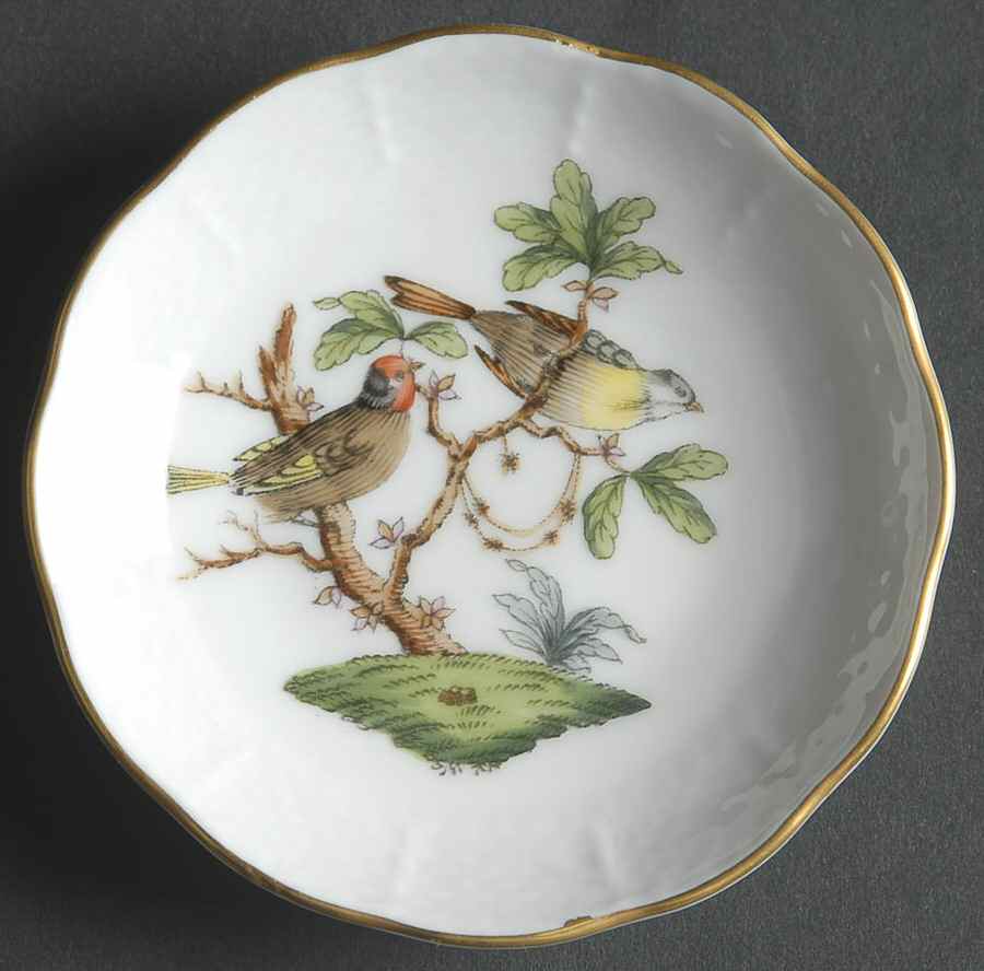 Rothschild Bird (RO) Butter Pat by Herend-1