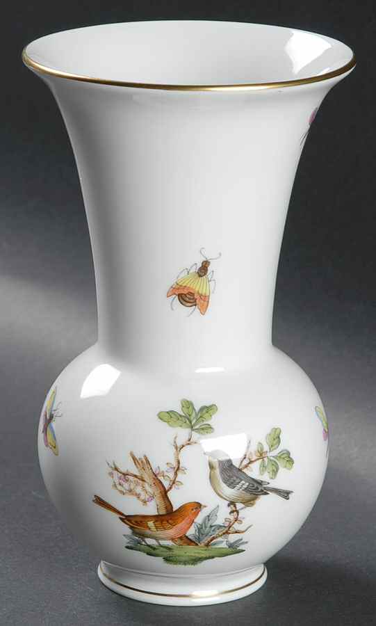Rothschild Bird (RO) 6" Vase by Herend-1