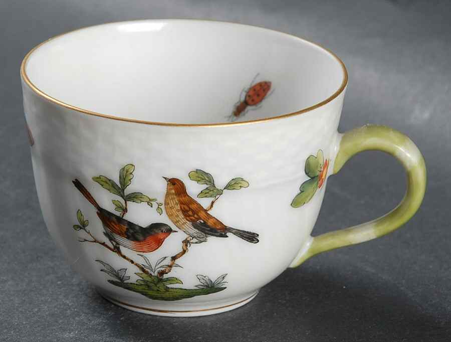 Rothschild Bird (RO) Flat Demitasse Cup by Herend-1