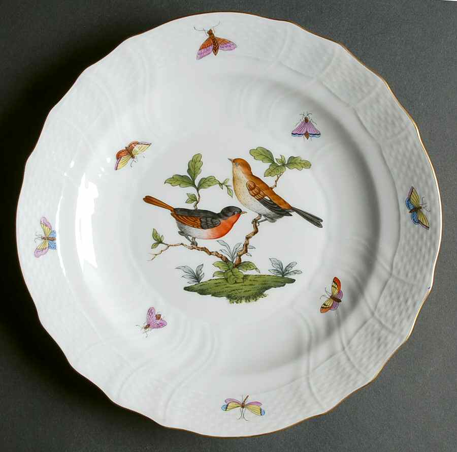 Rothschild Bird (RO) Luncheon Plate by Herend-1