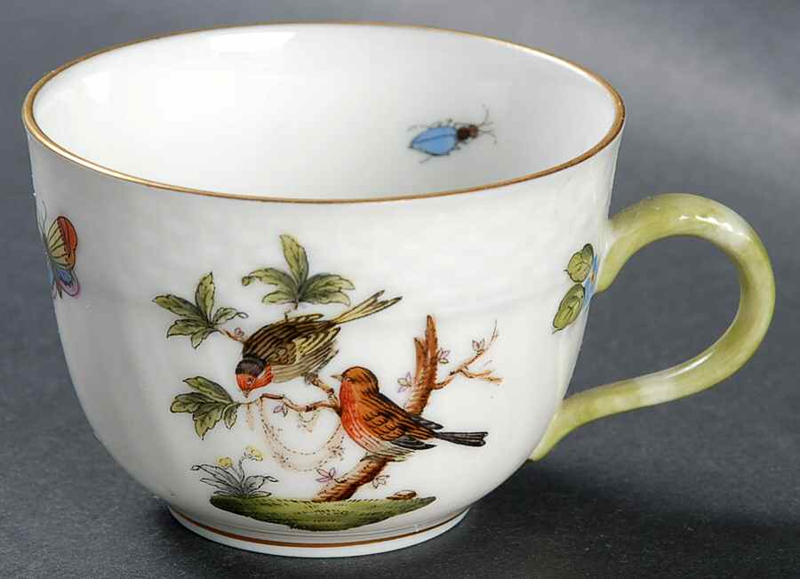 Rothschild Bird (RO) Flat Demitasse Cup by Herend-1