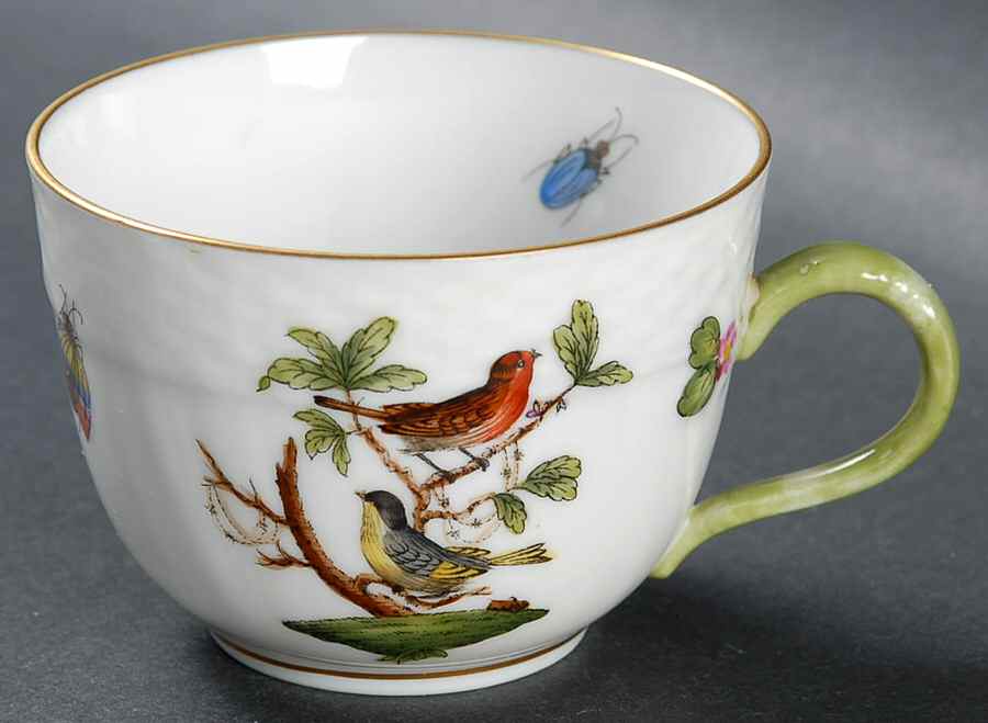 Rothschild Bird (RO) Flat Demitasse Cup by Herend-1