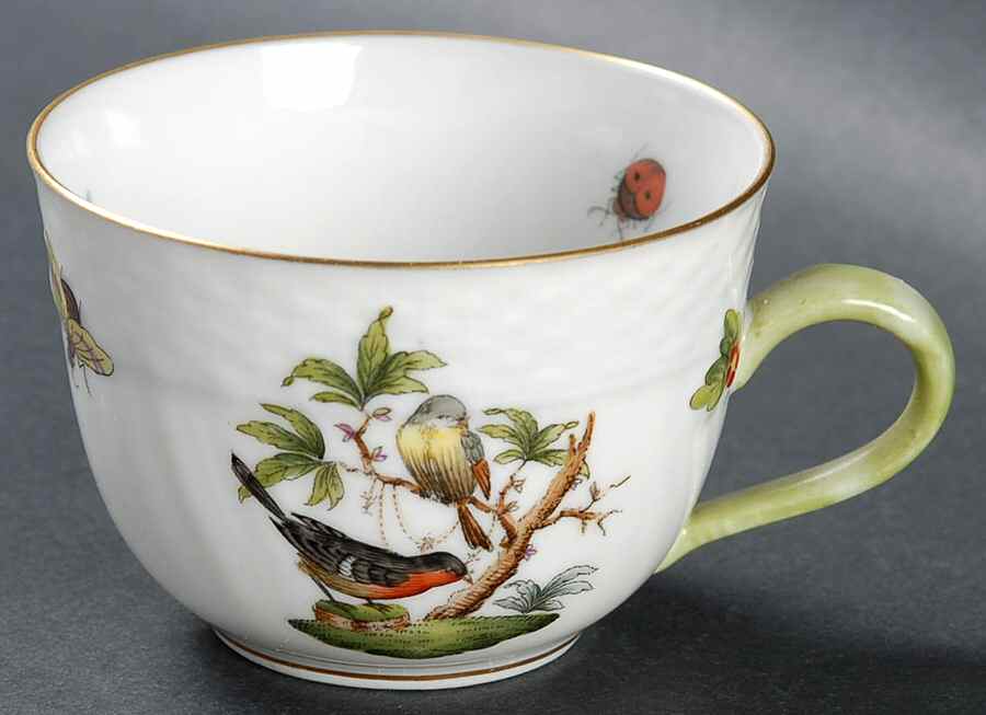 Rothschild Bird (RO) Flat Demitasse Cup by Herend-1