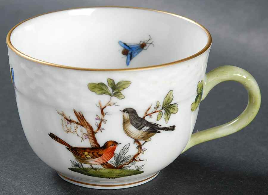 Rothschild Bird (RO) Flat Demitasse Cup by Herend-1