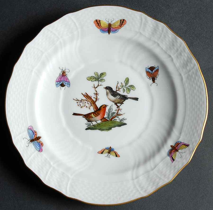 Rothschild Bird (RO) Bread & Butter Plate by Herend-1