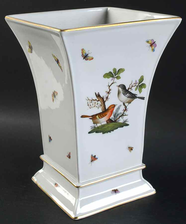 Rothschild Bird (RO) 9" Vase by Herend-1