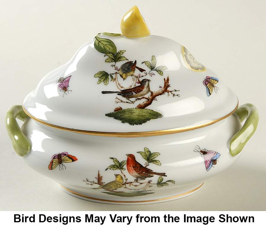 Rothschild Bird (RO) Mini Tureen & Lid by Herend-1