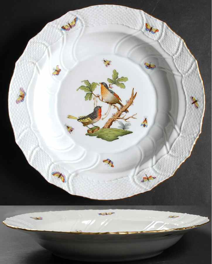 Rothschild Bird (RO) 12" Chop Plate (Round Platter) by Herend-1