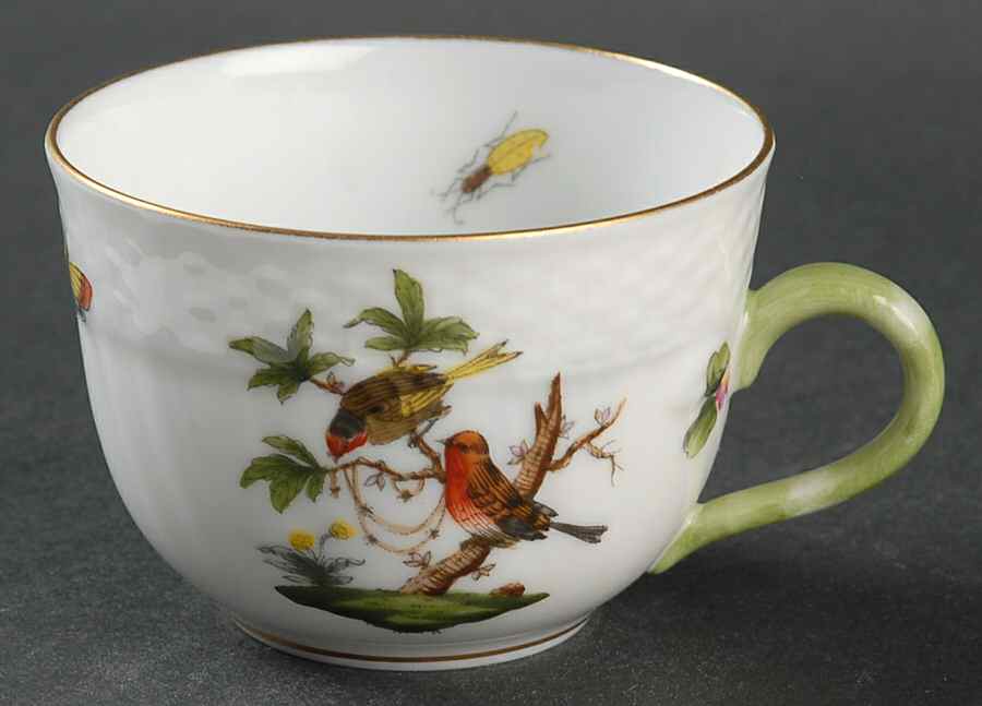 Rothschild Bird (RO) Flat Demitasse Cup by Herend-1