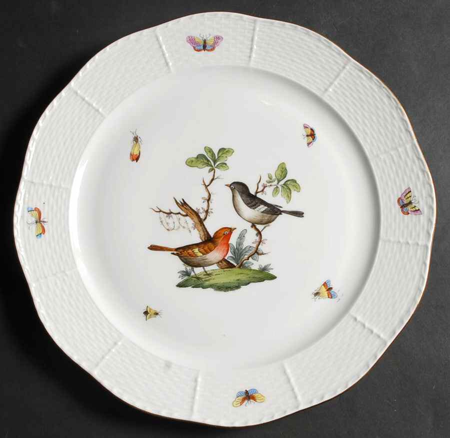 Rothschild Bird (RO) 11" Chop Plate (Round Platter) by Herend-1