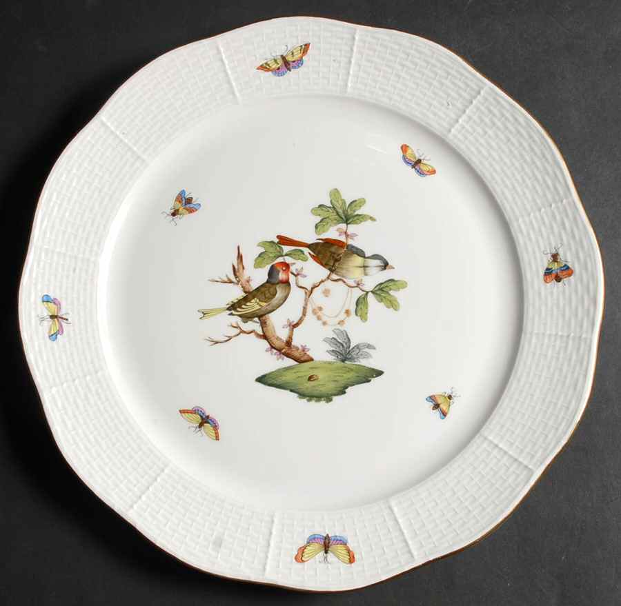 Rothschild Bird (RO) 11" Chop Plate (Round Platter) by Herend-1