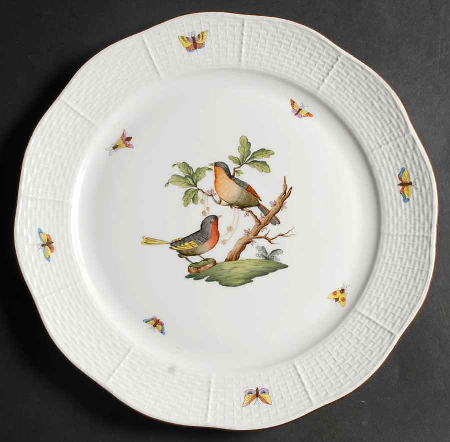Rothschild Bird (RO) 11" Chop Plate (Round Platter) by Herend-1