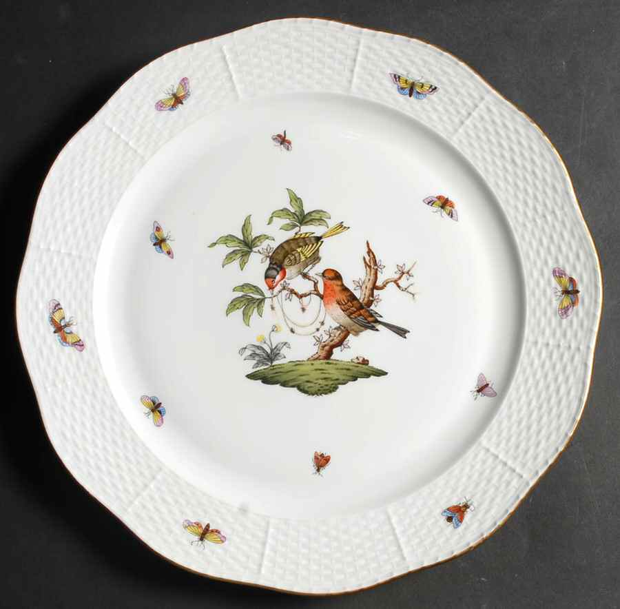 Rothschild Bird (RO) 12" Chop Plate (Round Platter) by Herend-1