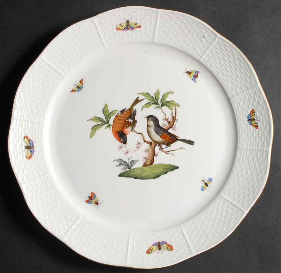 Rothschild Bird (RO) 11" Chop Plate (Round Platter) by Herend-1
