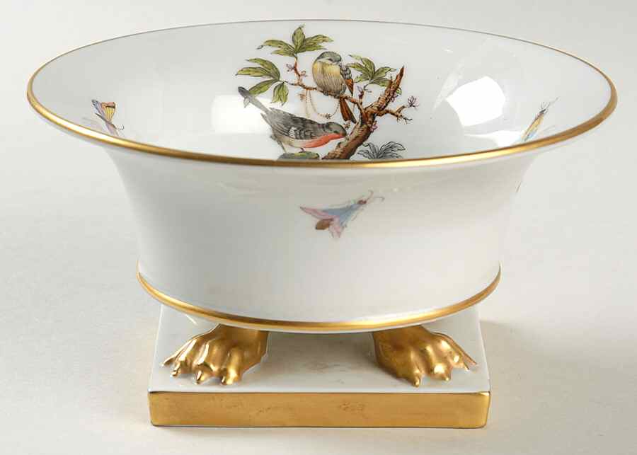Rothschild Bird (RO) 3" Footed Urn by Herend-1