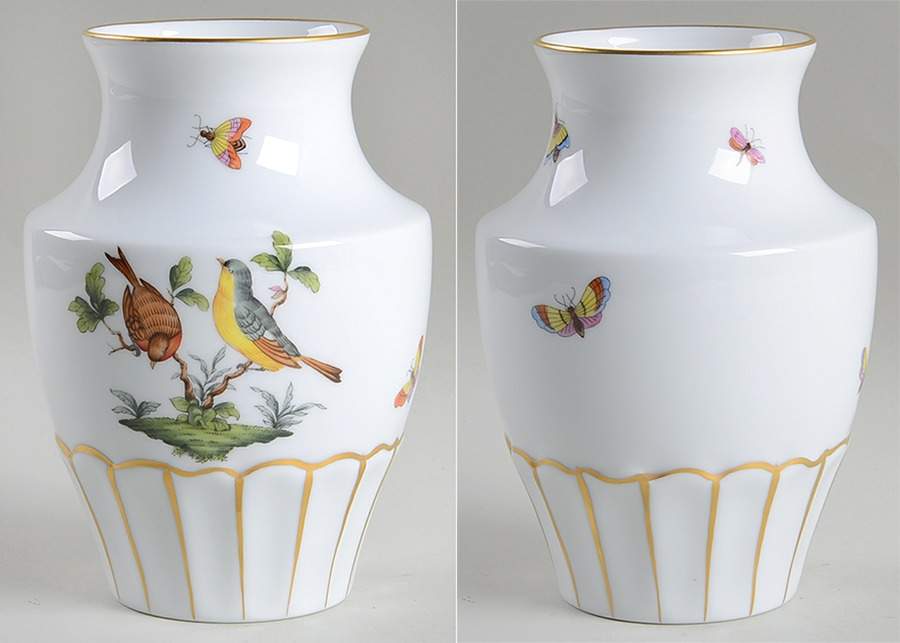 Rothschild Bird (RO) 6" Vase by Herend-1