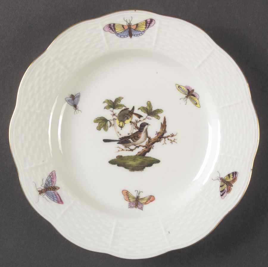 Rothschild Bird (RO) Bread & Butter Plate by Herend-1