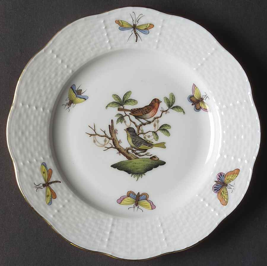 Rothschild Bird (RO) Bread & Butter Plate by Herend-1