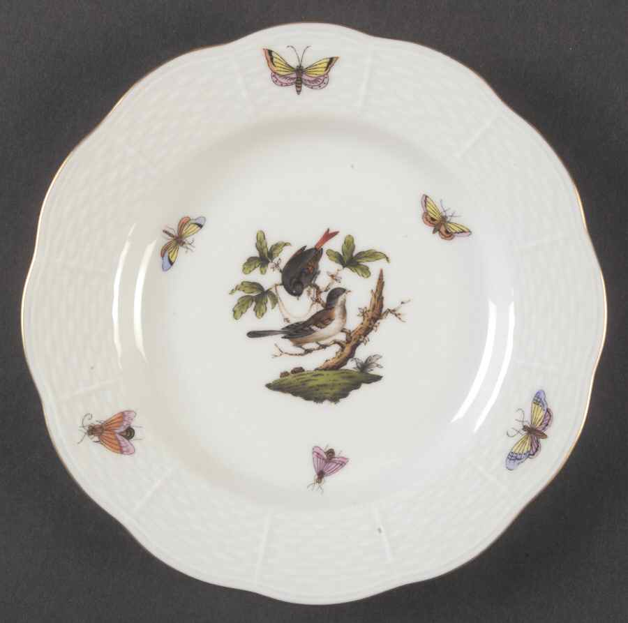 Rothschild Bird (RO) Bread & Butter Plate by Herend-1